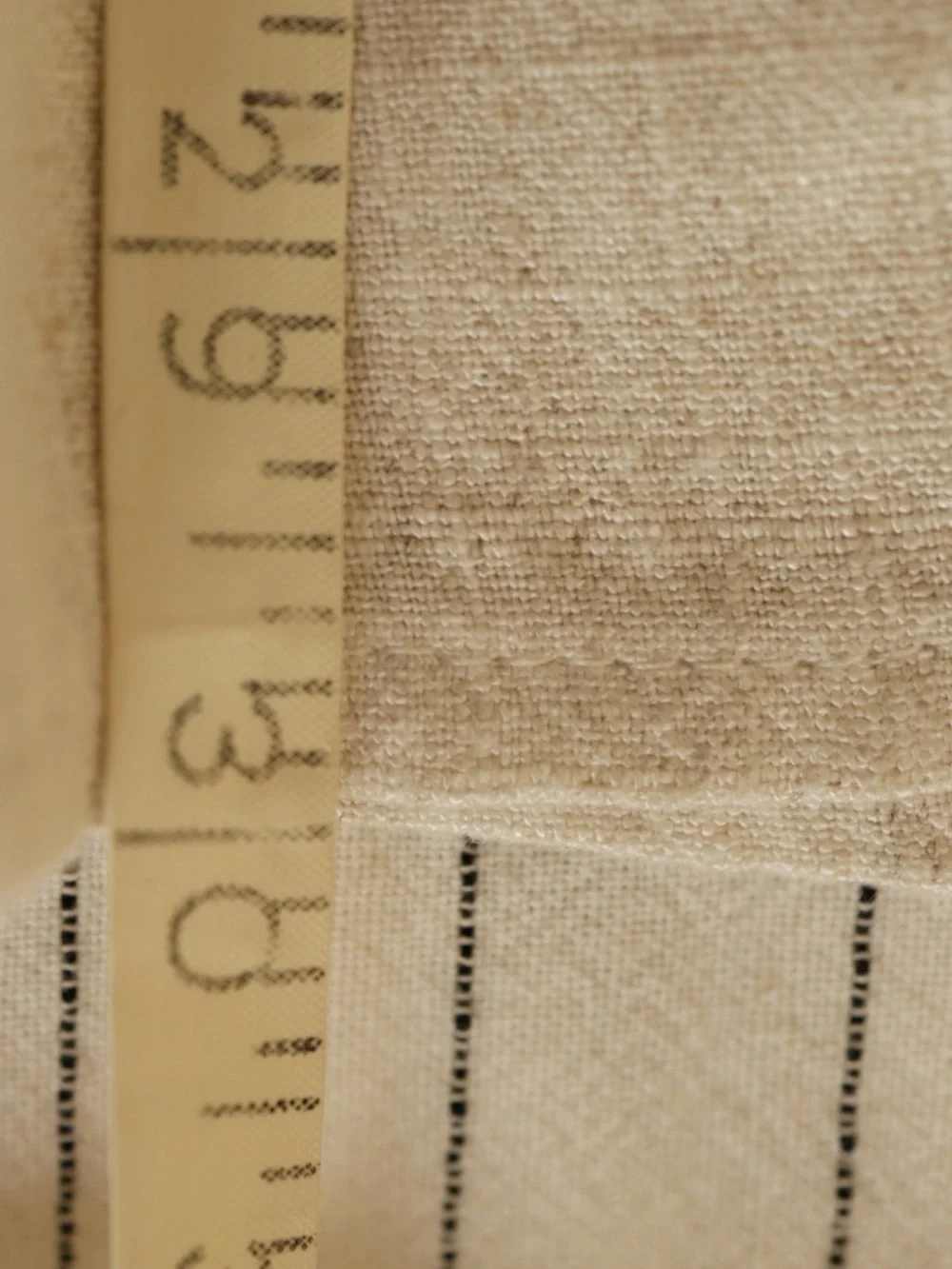 Beige Linen Blend Blouse - Picture 7 of 7